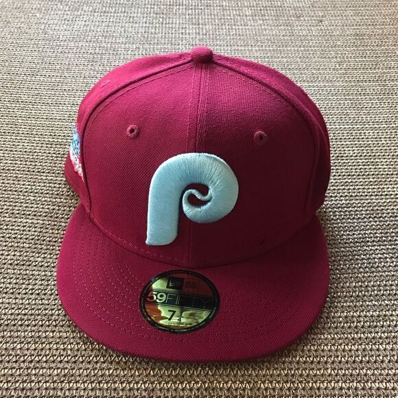 New Era Philadelphia Phillies Fitted Hat  Cooperstown 1980 World Series 7 1/4 - Picture 1 of 5